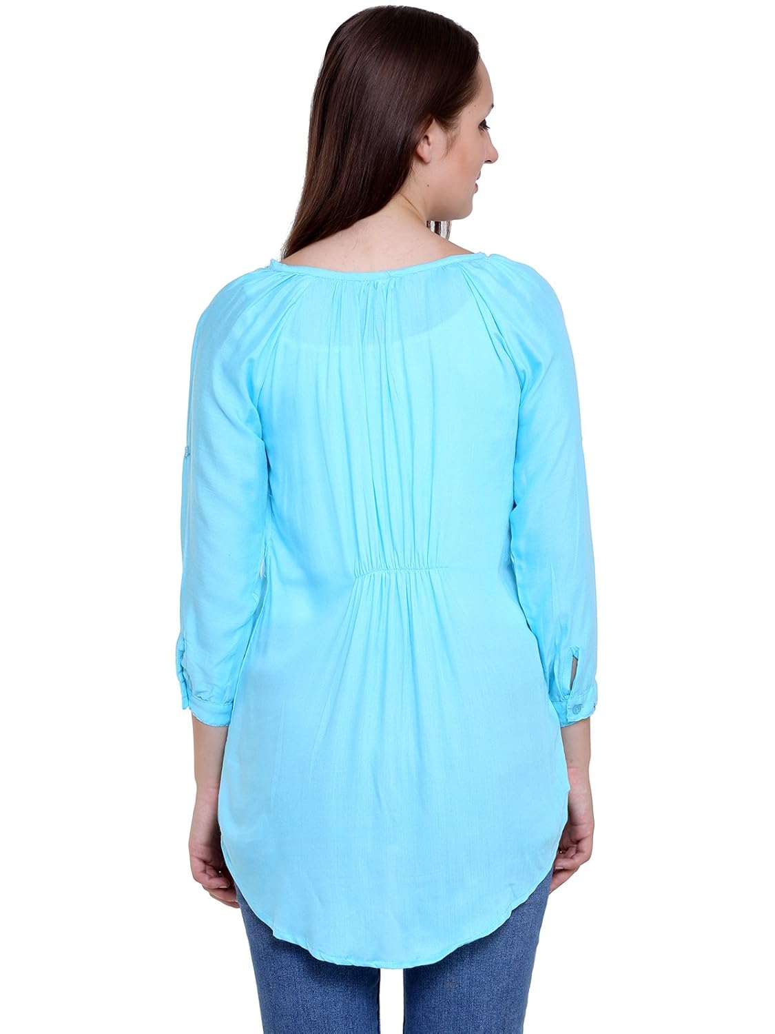 papsara green rayon women long top