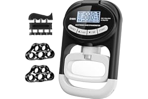 ENAUD Grip Strength Tester Hand Dynamometer - Grip Strength Trainer Electronic Hand Gripper Strengthener Wrist Exerciser Meter Digital Training Gauge 265 Lbs / 120 Kgs for Sport School Home Use