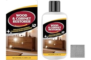 Shakven Wood Restorer for Furniture, 100ml Scratch Cover Dark Woods, Filler Oil Repair Cleaner for Removes Dirt Residues Dust