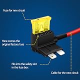 JatilEr Fuse Taps Set 2 Pcs 20A Dual Slot Fuse Holder Works Car Truck Boat view 3