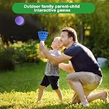 Lbsel Kids Ball Toss Catch Game Set w/ 2 Launchers, 10 Balls - Indoor/Outdoor view 7