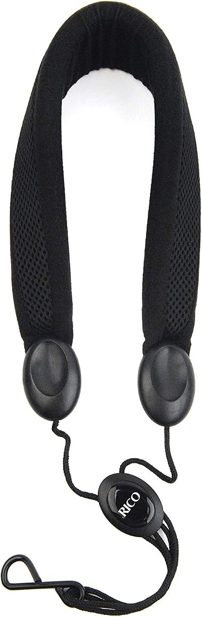 D'Addario Rico Padded Sax Strap Tenor/Baritone with Curved Metal Hook