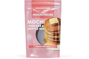 MOCHI FOODS Mochi Pancake Mix and Waffle Mix - Hawaii Original - Gluten Free - Light, Fluffy Waffles and Pancakes Mix - 8 Oz