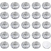 pson 25PCS 30mm Crystal Flat Back Round Acrylic Rhinestones, Clear Plastic Circle Gems Glitter Gems for Costume Making, Cosplay, DIY, Craft
