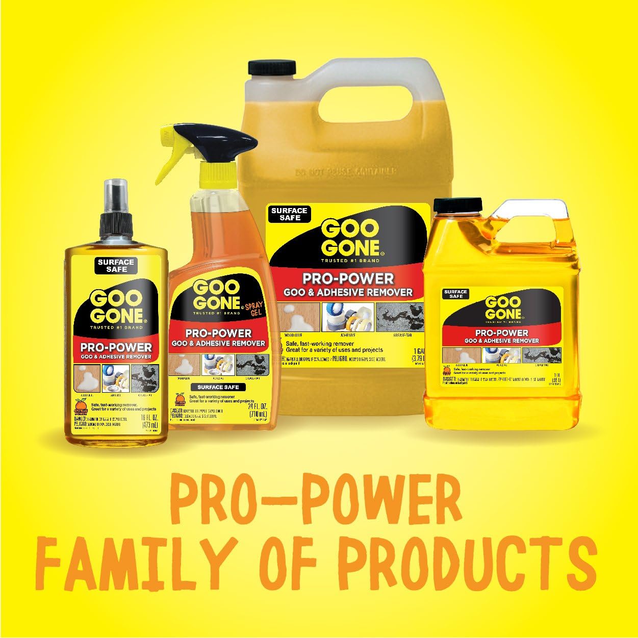 Goo Gone Pro-Power - 32 Ounce 2 Pack - Professional Strength Adhesive Remover, Removes Stickers, Tape, Grease and More: Health & Personal Care