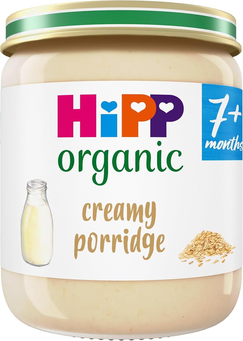 HiPP Organic Creamy Porridge Baby Food Jar 7+ Months 160g Pack 6