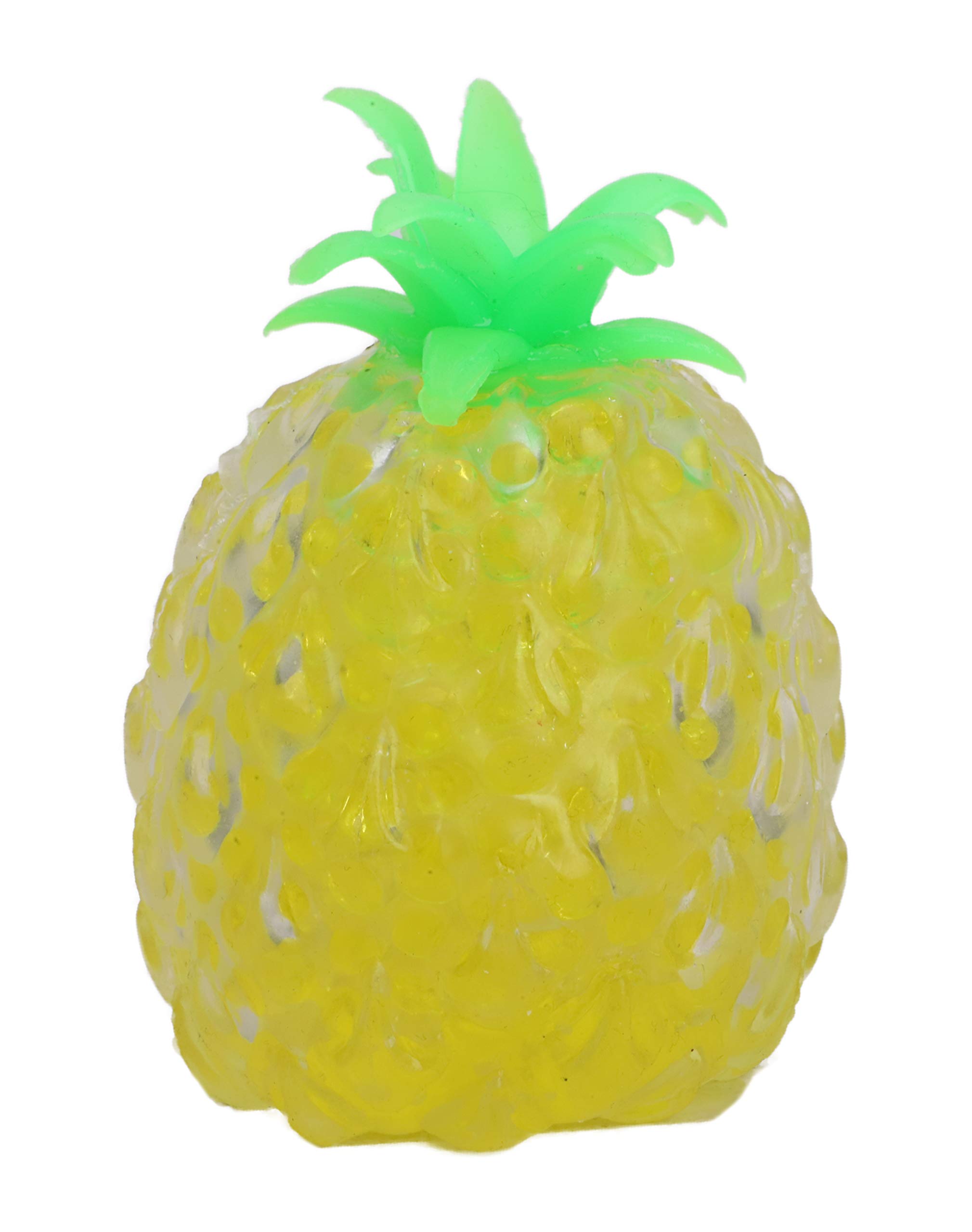 Toyland® 11cm Yellow Bead Squishy Toy - Stress Relief & Sensory Squeeze Toy - Pineapple Novelty Fidget, Party Bag Filler & Small Gift for Kids, Teens & Adults.