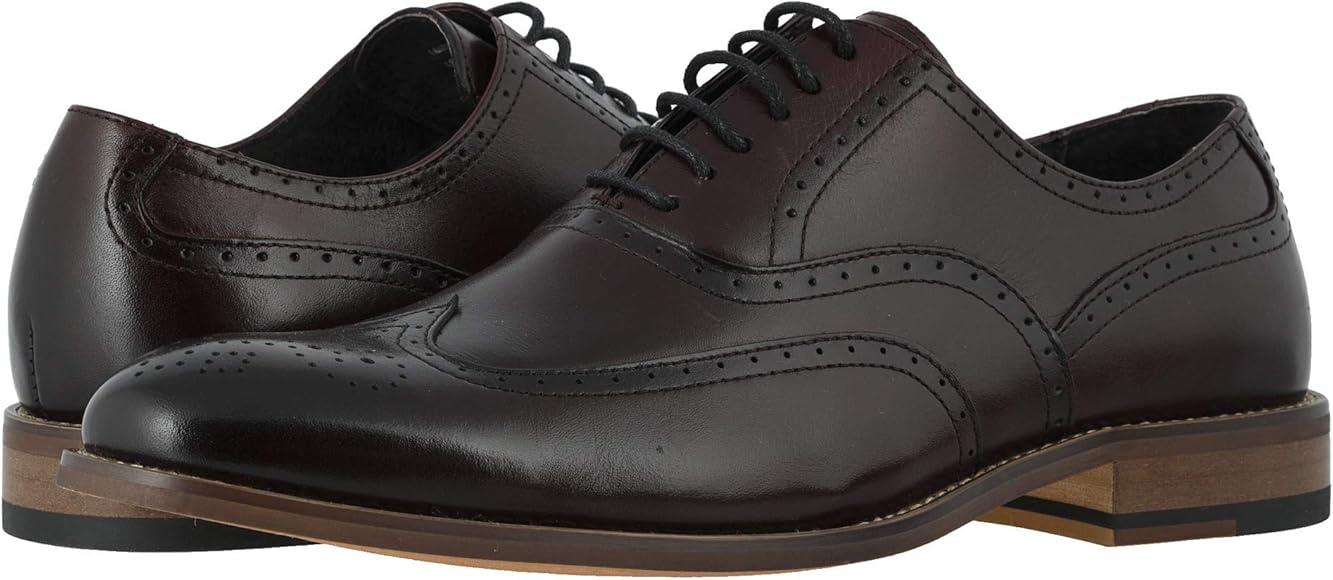 burgundy cap toe oxford