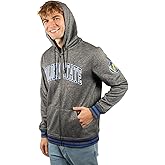 Ultra Game Men's NBA Official Super Soft Driver Full Zip Hoodie Jacket Sweatshirt