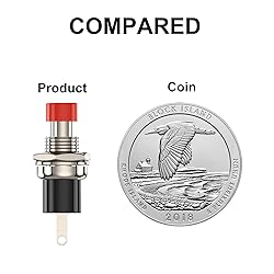 DIYhz Momentary Push Button Switch, 1A 250VAC SPST