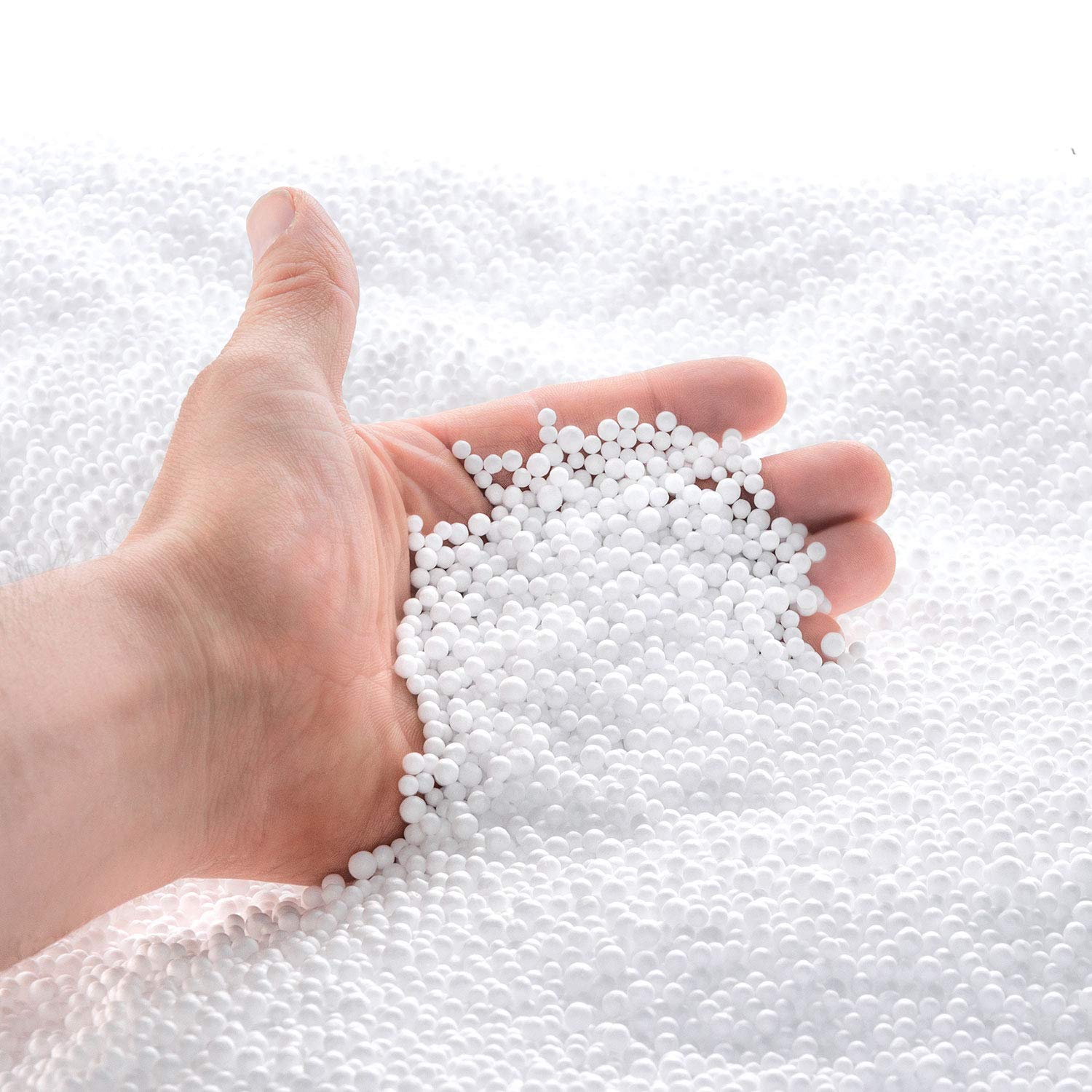 SMOOTHY EPS pearls highest premium quality refill pack beanbag filling - Styrofoam beads - Bean Bag refilling for pillow seat cushion (1 liter)