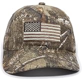 Outdoor Cap Men's Camouflage Americana Cap, One Size