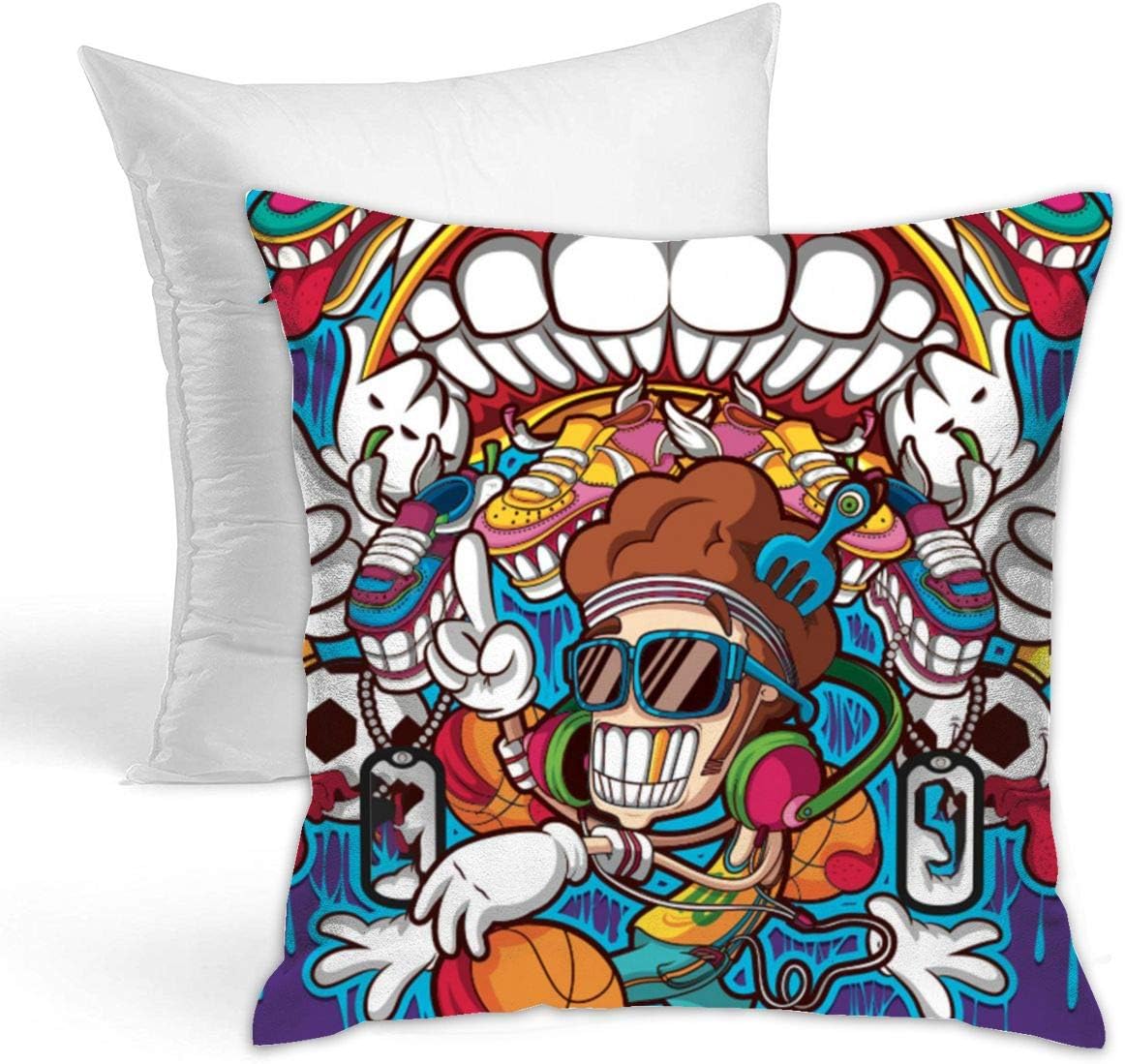 Amazon Com Grateful Wears Foot Locker Doodleother Simple And Modern Double Sided Pillowcases Including Pillow Core Home Kitchen