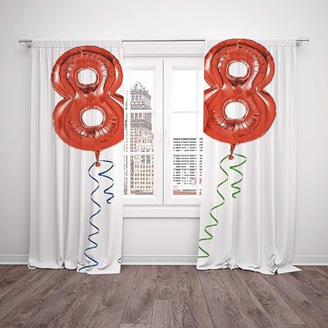 Thermal Insulated Blackout Window Curtain 88th Birthday