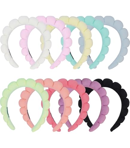 Amazon.com : PercyEffie 10Pcs Spa headband for Women makeup  display picture 1