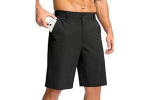 Soothfeel Men's Casual Shorts 7"/ 9" /11" Golf Shorts for Men Flat Front Dress Work Shorts Lightweight with 3 Pockets