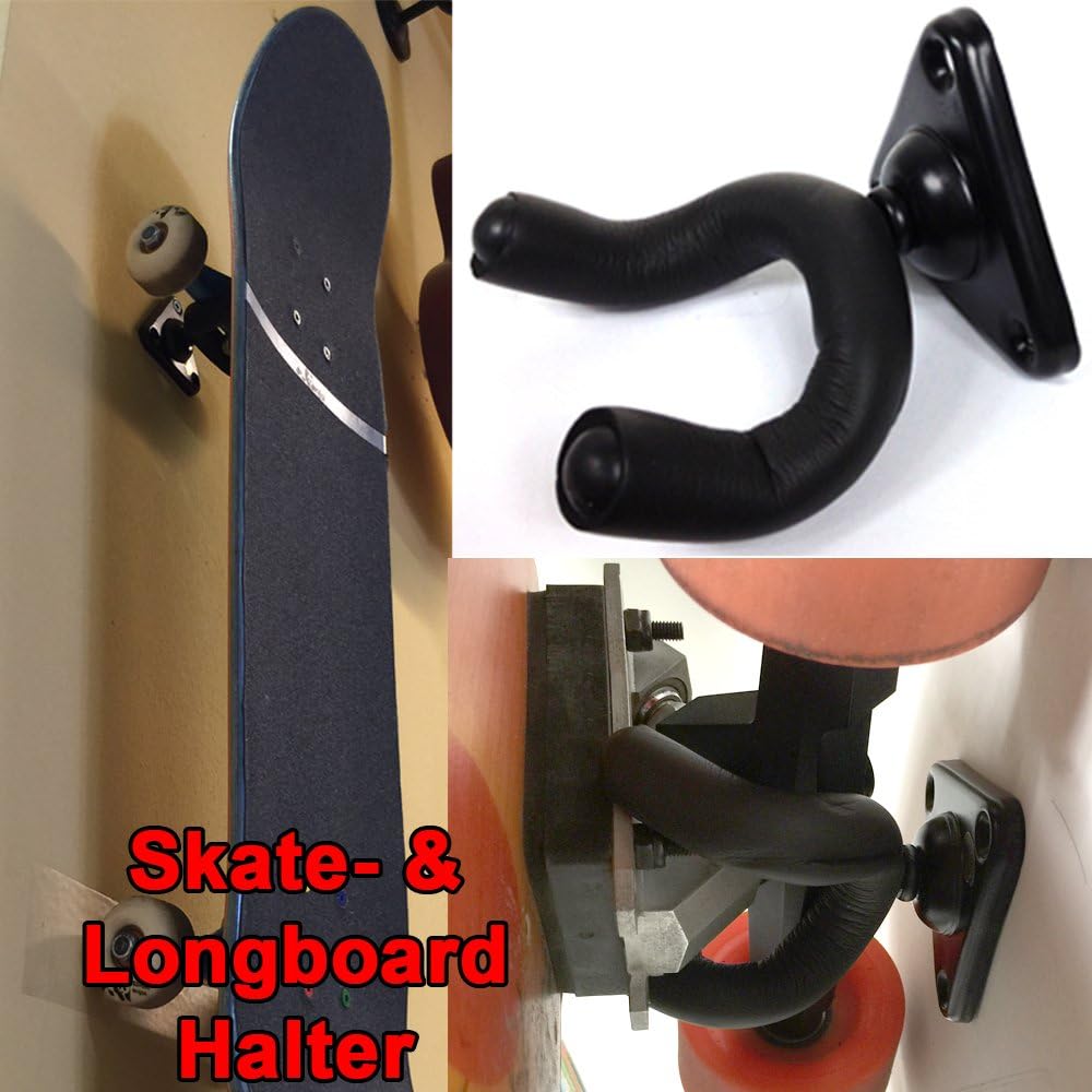 Skateboard Longboard Wall Mount Tripod with 360 ° Suitable for all Boards and easy to install