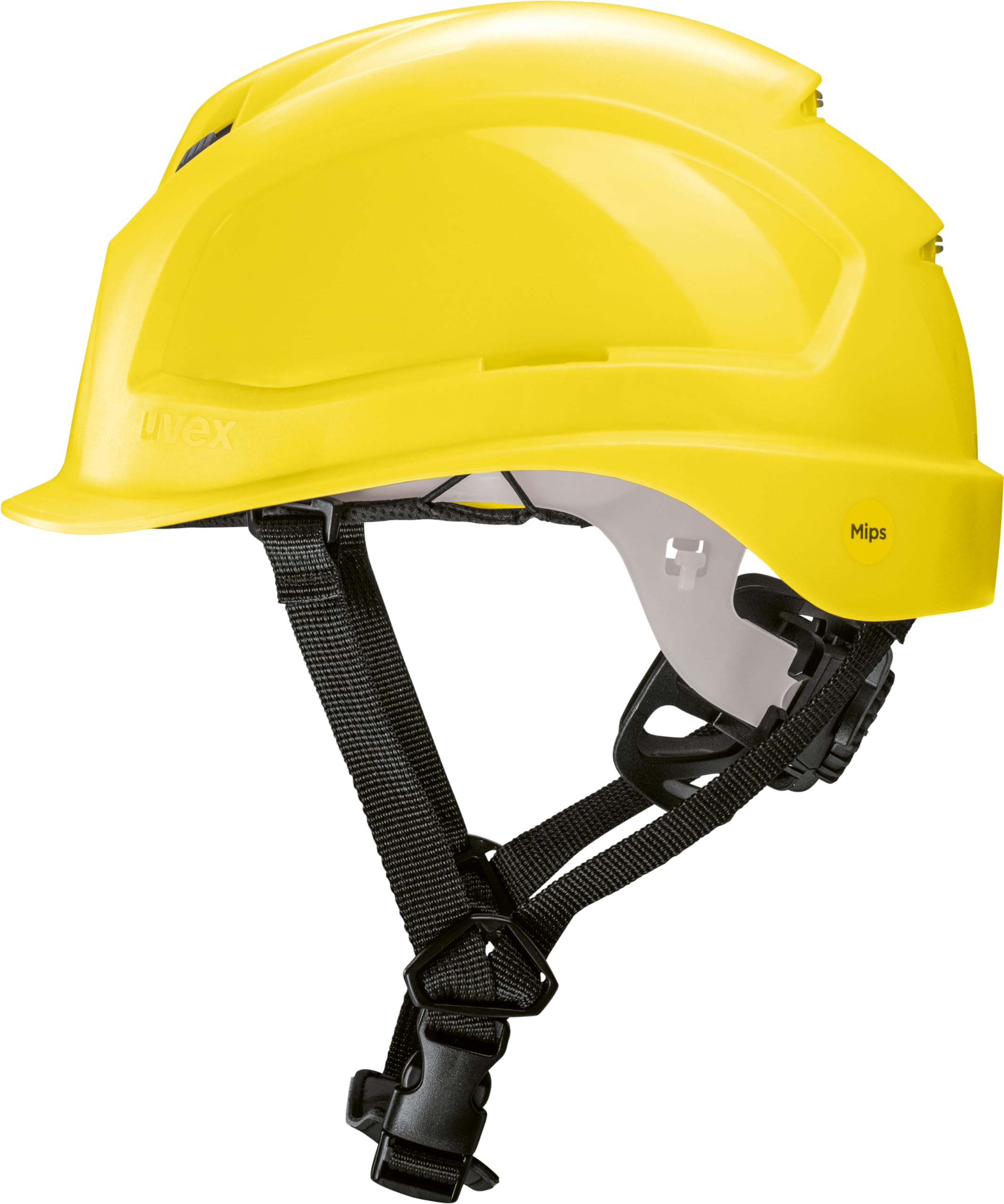 uvex pheos S-KR MIPS Industrial Helmet with MIPS Technology, Stepless Width Adjustment and Climazone Ventilation, One Size (52-61 cm), Yellow