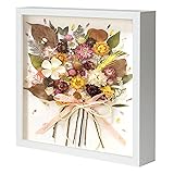 Muzilife 12x12 Shadow Box Picture Frame with Linen