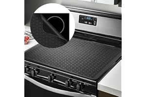 HUGGFUL Stovetop Covers for Electric Stove, Silicone Stove Mat for Glass Top, Heat Resistant Mats for Oven, Ceramic Range Protector, Kitchen Flat Top Cover, Kitchen Accessories for Induction. 30in Drying Mat