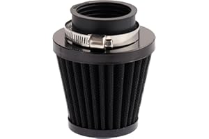 Mtsooning Motorcycle Air Filter Pod, 39mm Washable Universal Clamp-On Breathers, Cone Intake filter Replacement for ATV Dirt Pit Bike Go Kart Motorbike