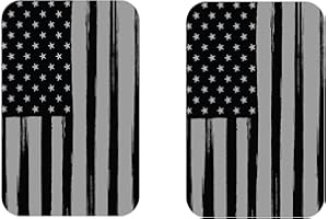 Kustom Cycle Parts Black and Grey American Flag Antenna Hole Plug. Fits 2006 to 2023+ Harley Touring Road Glide, Street Glide, 17-23+ Road King