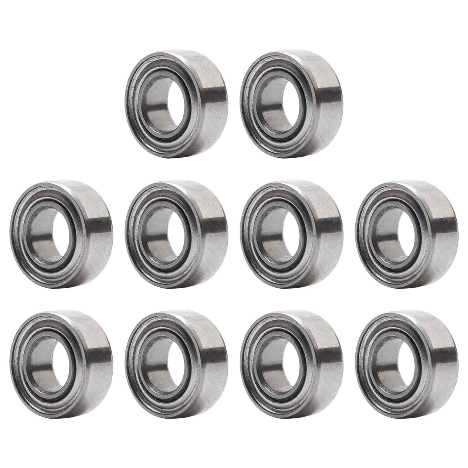 Pxyelec 4x8x3 mm Deep Groove Ball Bearing Skateboard bearings MR84ZZ L-840ZZ Pack of 10