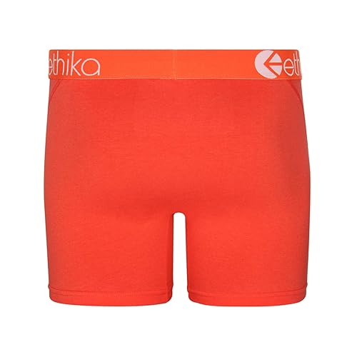 Ethika Mens Mid Boxer Briefs Native Orange (Assorted, X-Large