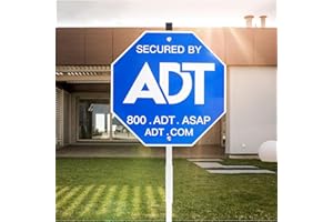 LMUWECNO ADT Security Signs(28IN All aluminum), Metal Yard Sign with Stake,Heavy Duty Weather Resistance Sign