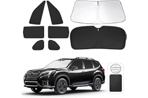 TINGLU Window Shades for Subaru Forester 2019-2024 Accessories Car Side Full Windows Rear Triangular Windshield Sun Shade Sun UV Rays & Privacy Protection for Camping,Napping,and Relaxing 8PCS