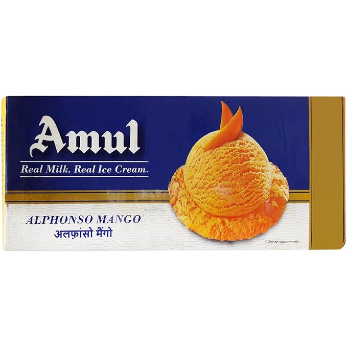 Amul Ice Cream Alphonso Mango, 750ml Pack (Pack of 2) Amazon.in