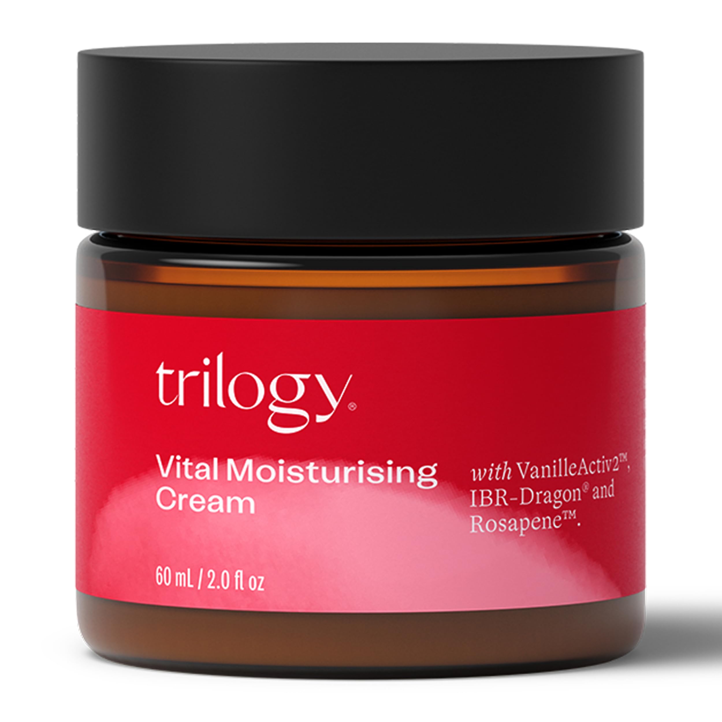 Trilogy Vital Moisturising Cream, Enhanced Anti-Ageing Formula with Rosapene, VanilleActiv2 & IBR-Dragon, 2.0 fl oz