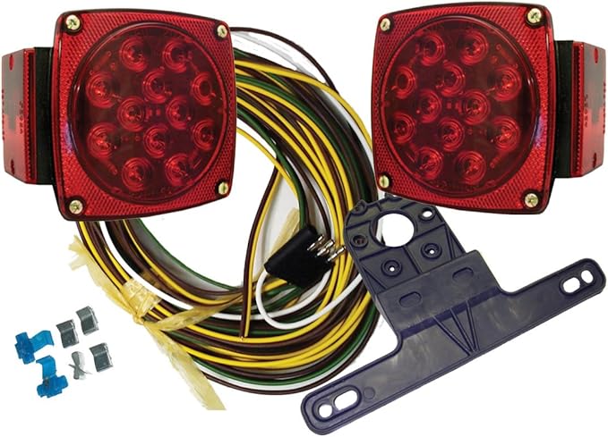 Submersible LED J-71L Low Profile Trailer Tail Light Left Ha - Foto 6