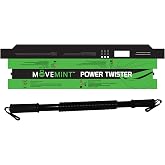 MOVEMINT Power Twister Chest Resistance Spring Bar Exerciser (20KG to 100KG Options)