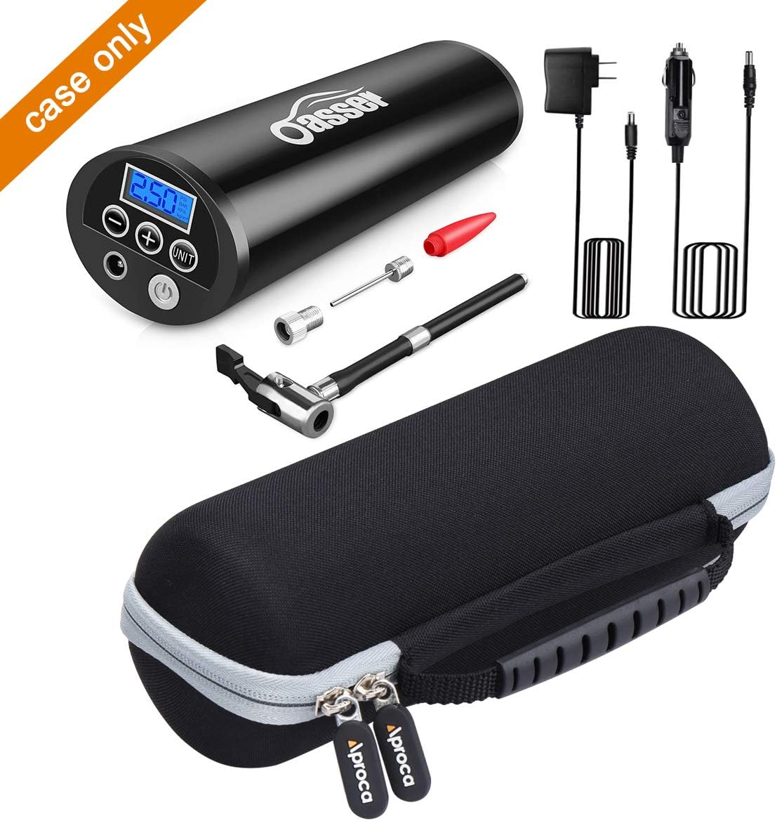 Aproca Dur Voyage /&Eacute;tui de Rigide Housse Cas pour Oasser Compresseur dAir Portable Mini Gonfleur Electrique Digital