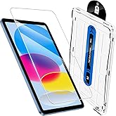 JSUSOU Screen Protector for iPad 11th Generation (A16) 2025, Tempered Glass Film with Installation Tray for iPad 10th Gen 2022 -Case Friendly/Apple Pencil Support, Touch Sensitive, HD Clear, 1 Pack