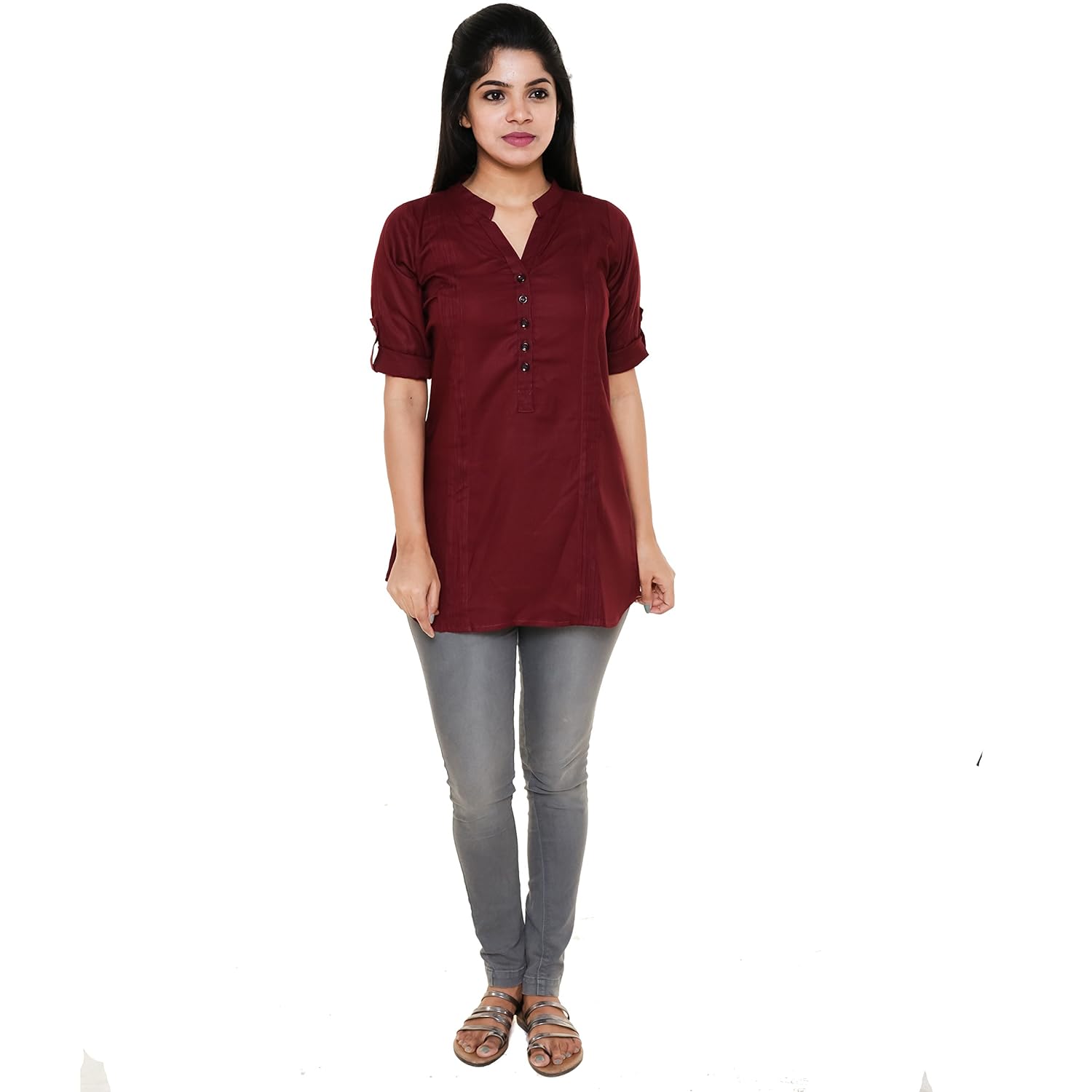 easy 2 wear women's cotton tunic top (multicolour)