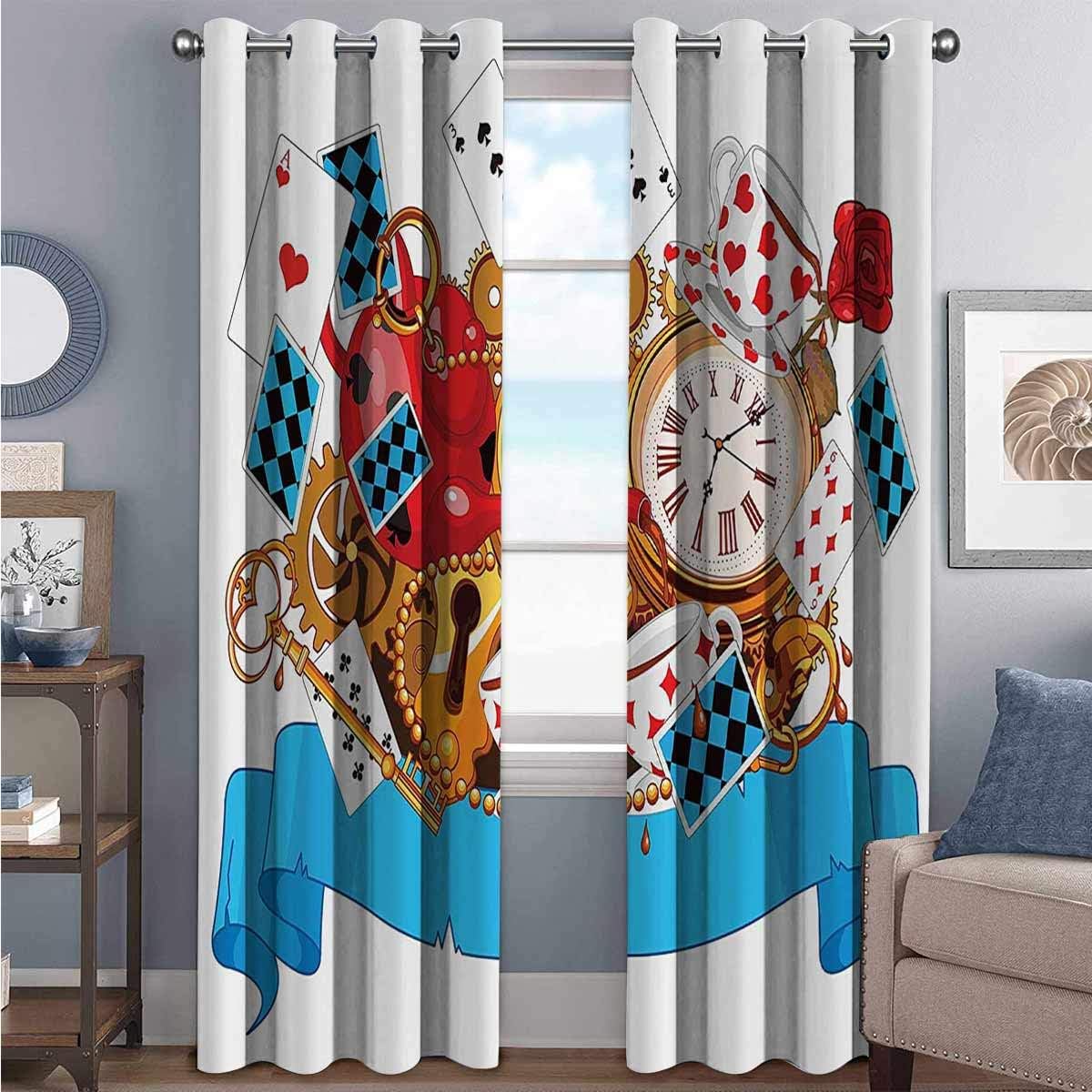 Alice in Wonderland Decorations Highstrength blackout curtains Mad