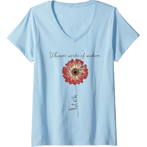Amazon.com: Whisper Words of Wisdom Let is Be T-Shirt Small