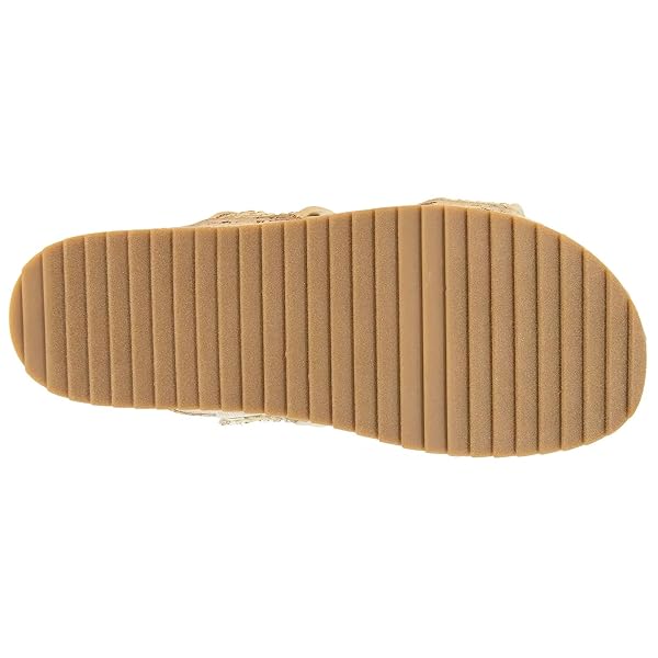 KENNETH COLE REACTION DEBRA2 NATURAL/GOLD RAFFIA SANDAL