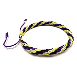 LAMIBEE Non-Binary Pride Bracelet, LGBTQ Enby Pride