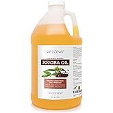 velona Jojoba Oil - 64 oz | 100% Pure and Natural | Golden, Unrefined, Cold Pressed, Hexane Free | Moisturizing Face, Hair, Body, Skin Care, Stretch Marks, Cuticles