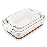 MALACASA Casserole Dishes for Oven, Ceramic Baking