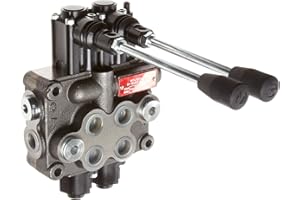 PRINCE MANUFACTURING Prince MB21BB5C1 Directional Control Valve Monoblock Cast Iron 2 Spool 4 Ways 3 Positions Double Acting Cylinder Spool Spring Center Straight Handle 3500 psi 8 gpm in/Out: #8 SAE Work #8 SAE