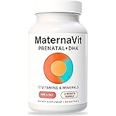MaternaVit 1 a day Prenatal vitamins for women 2 month: Folic acid, Fish Oil Omega 3 DHA/EPA, Vitamin D3, B6, Vitmain B12, C, E, Calcium, Iron, Magnesium, Zinc supplement FSA eligble multivitamin