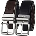 Levi's Men's Two-in-One Reversible Rotative Buckle Casual Everyday Jean Belt (Regular and Big & Tall Sizing)