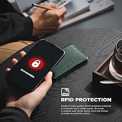 VULKIT Slim Minimalist Card Holder RFID Blocking