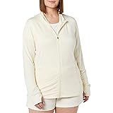 Amazon Essentials Women's Brushed Tech Stretch Full-Zip Jacket (Available in Plus Size)