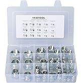 YFIXTOOL O-Ring Face Seal ORFS caps and Plugs kit, 64pcs Flat face ors Hydraulic Plugs and caps Fittings Set with Dash Sizes