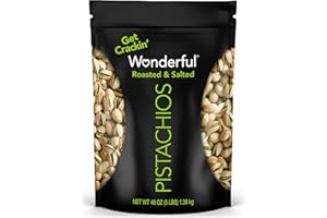 Wonderful Pistachios In Shell, Roasted & Salted Nuts, 48 Ounce Resealable Bag, Protein Snacks, Bulk Snacks, Healthy Snacks for Adults